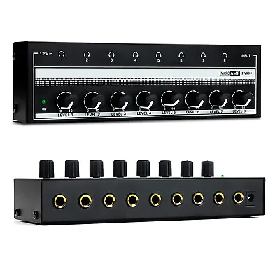 Compact 8 Channel Monitor Headphone Amplifier Headphone Monitor Power Amplifier • $22.40