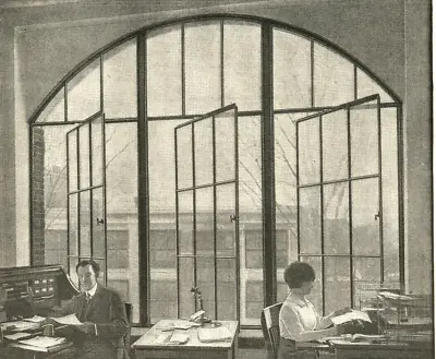 1914 Trussed Concrete Steel Casement Windows Office Business Detroit MI Ad A218 • $11.97