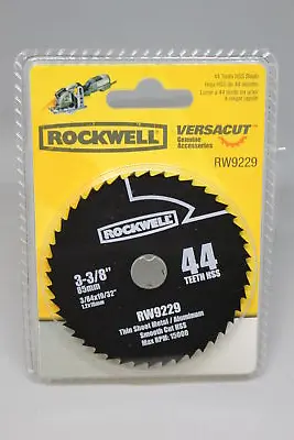 Rockwell RW9229 VersaCut 3-3/8-inch 44T HSS Circular Saw Blade • $7.99
