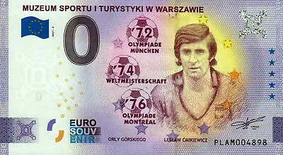 £6.04 • Buy Zero Euro Bill - 0 Euro - Poland - Muzeum Sportu I Turystyki W Warszawie 2021-5
