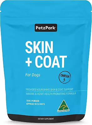 Skin And Coat For Dogs - Omega 3 Supplement For Dog - Restores Skin Reduces She • $75.53