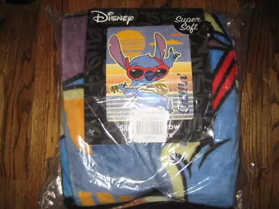 DISNEY LILO & STITCH CHILLIN' THROW BLANKET 48 X 60  New! • $29.99