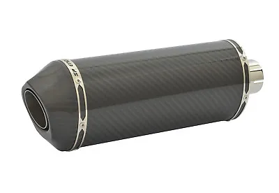 Kawasaki ZX6R Exhaust SP Diabolus Carbon Fibre Oval XLS Carbon Outlet 2003-2004 • $429.40