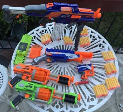$60 • Buy NERF Quality Gun Collection, (New Darts Included)
