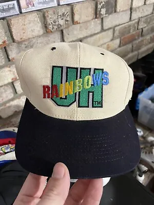 Vintage Hawaii Rainbows Snapback Hat / Cap By KC  • $49.99