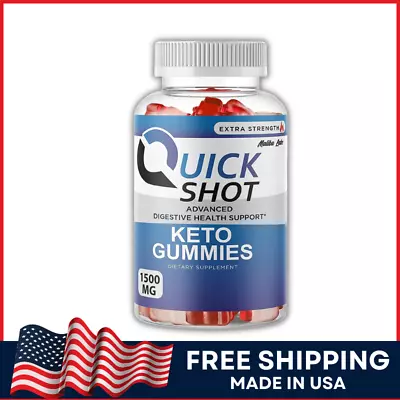 Quick Shot Keto ACV Gummies Apple Cider Vinegar Advanced Formula Gummy 1-Pack • $24.72