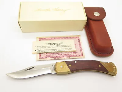 Vintage '80s Schrade USA Uncle Henry LB-7 Bear Paw Folding Hunter Lockback Knife • $149.95