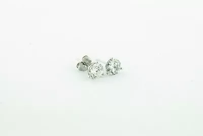 Natural Round Diamond Stud Earrings 1/10 Ctw - 1 Ctw White Or Yellow Gold • $274.99