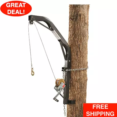 Hanging Feeder Hoist Chain And Bracket Deer Game Hunting Outdoor 300-Lb Capacity • $167.99