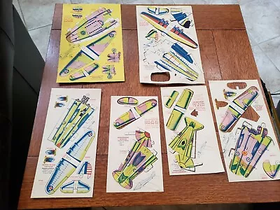 Lot 6 Paper Military Airplane Lockheed Bomber Messerschmidt China Clipper Toy • $8.99