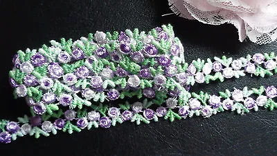 Embroidered  1/2  Inch Wide Venise Lace Trim  Selling By The Yard( Select Color) • $2.99