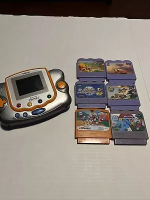 VTech V Smile Cyber Pocket Learning System Electronic VSmile + 6 Games Tested!! • $52