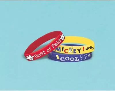 Mickey Mouse Disney Clubhouse Kids Birthday Party Favor Rubber Bracelets • $10.47