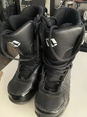 MORROW Snowboarding Shoes Boots Black Snowboards - Men’s Size 9 • $59.99
