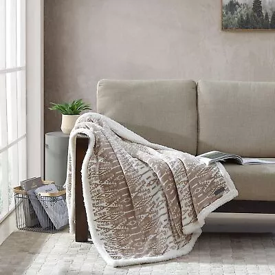 Eddie Bauer - Throw Blanket Reversible Sherpa Fleece Bedding Home Decor For Al • $69.22