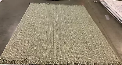 GREEN / NATURAL 8' X 10' Flaw In Rug Reduced Price 1172664520 NF826Y-8 • $205