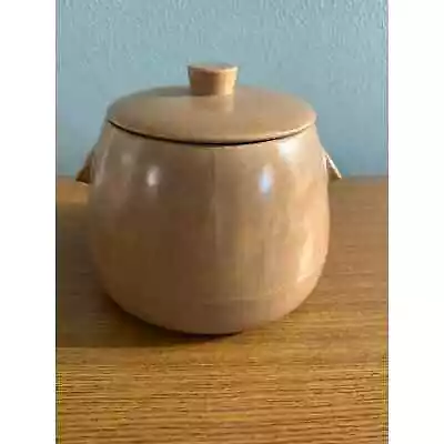 Vintage La Solana Rose Bean Pot With Lid Pottery- GUC- Read • $24.99
