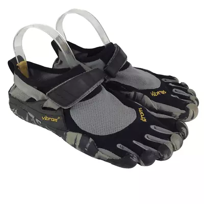 Vibram FiveFingers M1485 KSO Barefoot Black Grey Camo Running Shoes 40 / 8 - 8.5 • $34.97