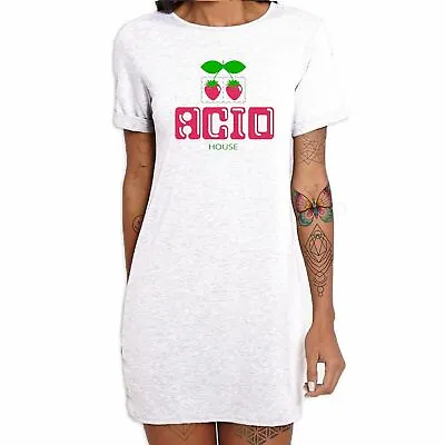 Acid Pacha House Dance Music Rave DJ Ibiza T-Shirt Dress • £21.95