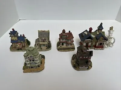 $19.99 • Buy VINTAGE 90's International Resourcing Services  Christmas Village - LOT OF 6