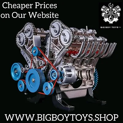 V8 Toy Engine Model Kit - Build Your Own V8 Engine - Full Metal Assembly Kit • $849.99