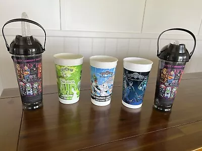 Warner Bros Movie World Gold Coast Australia Vintage Cups X 5 • $25