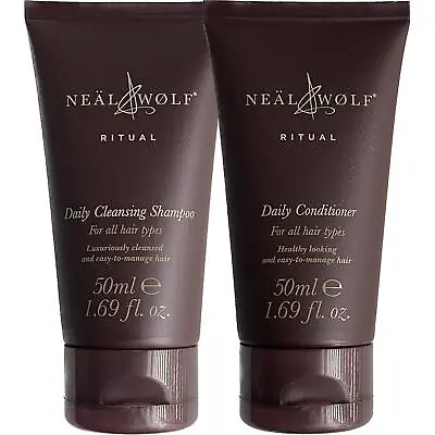 Neal & Wolf Ritual Mens Daily Cleansing Shampoo 50ml + Conditioner 50ml • £15.95