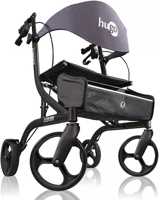 Drive Medical Hugo EXplore Side-Fold Rolling Walker With A Seat - W12 - 11 • $219.99