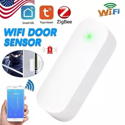 Tuya Zigbee Security Protection Alarm Sensor Smart WiFi Door Vibration Detectors • $15.67