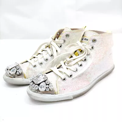 Miu Miu Sneakers   Women  Multi Color Leather (calf) 3904605 • $10.50