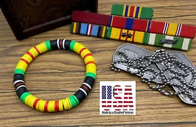 Vietnam Service Ribbon Bracelet POW/KIA/MIA Vietnam War Veteran • $29.95