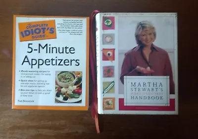 Martha Stewart's Hors D'oeuvre Handbook And Complete Idiot's Guide To Appetizers • $11