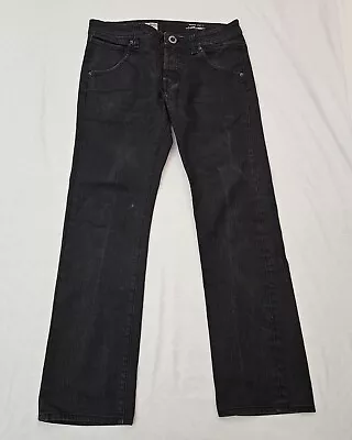 Volcom NOVA Dark Wash Straight Leg Denim Black Jeans Men's 31 • $19