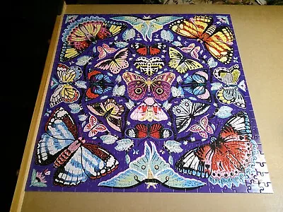 500PC MUDPUPPY  Puzzle--KALEIDO-BUTTERFLIES--COMPLETE • $8.99