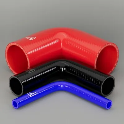 90 Degree Silicone Elbow Bend Hose Rubber Coolant Radiator Intercooler 6mm-102mm • £13.44