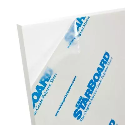 $44.90 • Buy White King Starboard HDPE Polyethylene Plastic Sheet 1/2  X 12  X 27   Textured