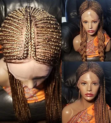 LACE Wig /French Braids (indian Tribal Braids) IN STOCK NOW (color2 27) • $315