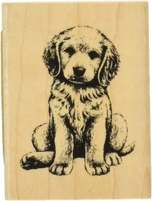 Inkadinkado Baby Retriever Puppy Dog Red Rubber Wood Stamp 1.5'' X 1.25'' • $8.95