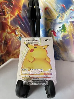 $3.99 • Buy Pikachu Vmax 044/185 Silver Foil 🔥Fan Art 🔥Pokemon Card N/M