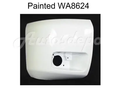 Painted Summit White WA8624 Front Bumper End W/Hole RH For 07-13 Silverado 1500 • $106.95