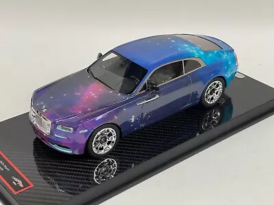 1/18 YY Model Rolls Royce Wraith In Midnight Blue On Carbon Base 10 Pieces • $499.95