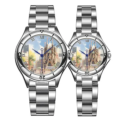 Sagrada Familia Barcelona Spain Wristwatch Men Women Metal Watch Birthday Gift • $34.99