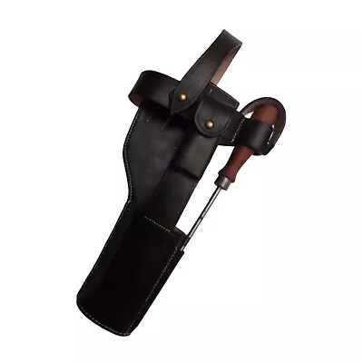 German C96 Broomhandle Mauser Black Leather Holster W/Cleaning Rod-Repro B882 • $106.25