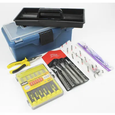 £22 • Buy Laptop Tool Kit With FACOM Screwdriver Nut Spinner Set Tweesers Pliers Tool Box