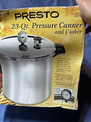 PRESTO PRESSURE CANNER AND COOKER 23-QUART Model 01781  • $80