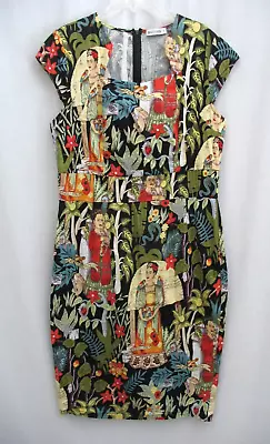 Vintage Rockabilly Style Grace Karin Frida Kahlo Print Dress XL • $19.99