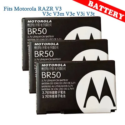 1/3-Pack SNN5696B BR50 Internal Battery For Motorola RAZR V3 V3c V3m V3e V3i V3t • $9.57