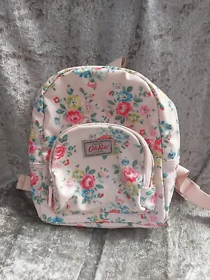 £7.49 • Buy Cath Kidston  Kids   Floral Roses Oil Cloth Back Pack Medium Used Good Con Pink
