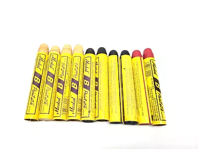 Markal Paintstik Markers Original B Solid Paint 2 Red 4 Black 4 White LOT OF 10 • $20.89