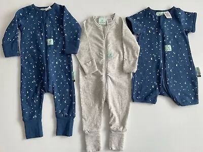 Ergopouch Layers Three Piece Bundle TOG Rated Size 0-3 Months 000 Blue And Grey • $49.95